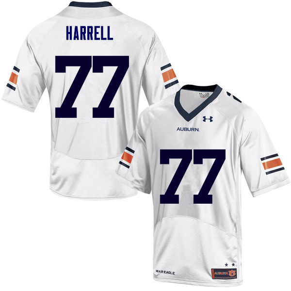 Men Auburn Tigers #77 Marquel Harrell College Football Jerseys Sale-White - Click Image to Close